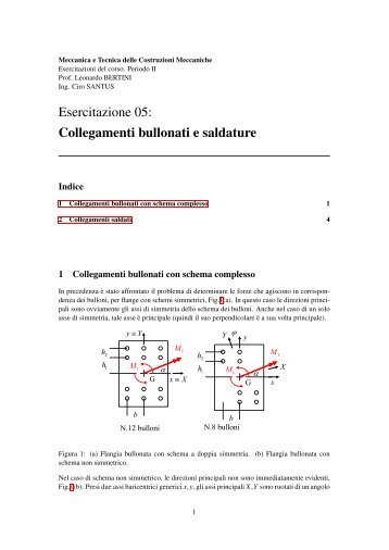 Collegamenti bullonati e saldature