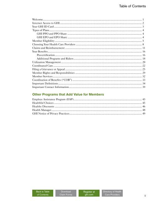 GHI PPO/EPO and PPO/EPO Share - EmblemHealth