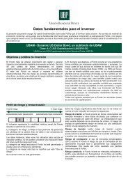 Datos fundamentales para el inversor - Self Bank