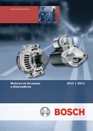 Motores de Arranque y Alternadores 2012 I 2013 - Bosch Argentina
