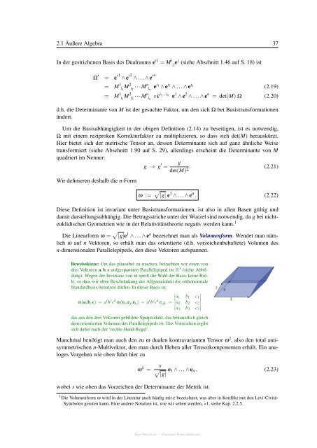 Relativitätstheorie - Fakultät für Physik und Astronomie - Universität ...