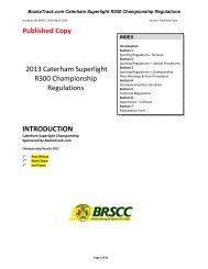 to download the latest regulations - Caterham Cars