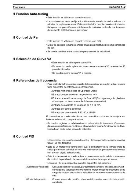 SECCIÃN 1 Puesta en marcha 3G3FV - Valtek