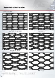 Expanded - ribbed grating