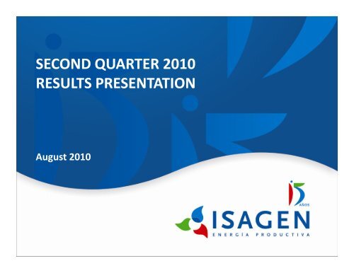 Presentations - Isagen