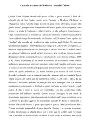La strada preistorica di Molleone e i bronzi di Coltone - Italia Nostra