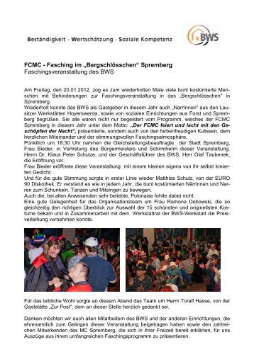 Presseinfo Fasching 2012