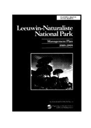leeuwin naturaliste national park management plan - Department of ...