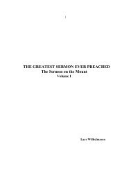 THE GREATEST SERMON EVER PREACHED ... - Vital Christianity