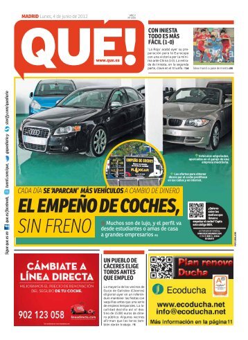 elempeñodecoches, sin freno - Edición impresa - Noticias de España