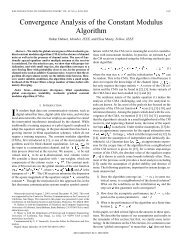 Convergence analysis of the constant modulus algorithm ...