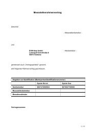 Messstellenrahmenvertrag - EVM Netz 10-11-2010