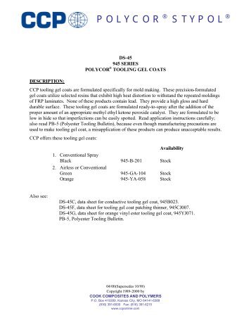 Technical Data Sheet - Fiberglass Supply