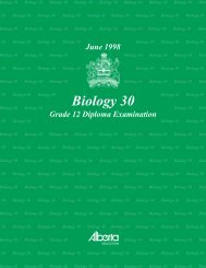 Biology 30 - Calgary Board of Education