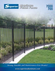 Aluminum Picket Fence - Superior Aluminum Products