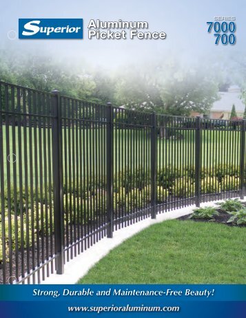 Aluminum Picket Fence - Superior Aluminum Products
