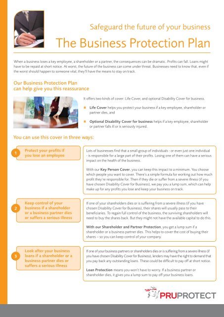 The Business Protection Plan - PruProtect