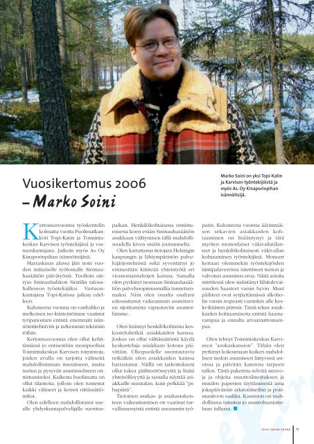 Sininauhasäätiön Vuosikirja 2006 - 2007 - Verkkoviestin