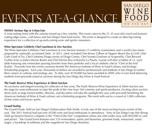 2012_SDBWFF_Sponsors.. - San Diego Bay Wine and Food Festival