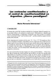 Las sentencias constitucionales y el control de ... - UCES