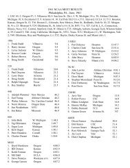 1961 NCAA MEET RESULTS - USC Track & Field