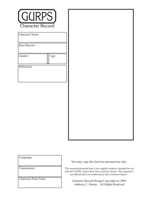 gurps 3rd edition character sheet for fillable pdf