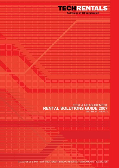 RENTAL SOLUTIONS GUIDE 2007 - TR Corporation