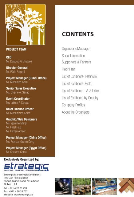 COMPANY Profiles - Dubai Woodshow