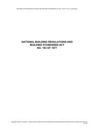 National Building Regulations and Building Standards Act 1977