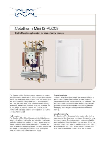 Cetetherm Mini IS-ALC08 - Alfa Laval