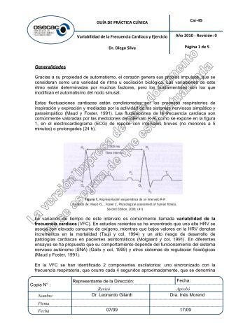 Car-45 Variabilidad de la Frecuencia Cardiaca y ... - osecac