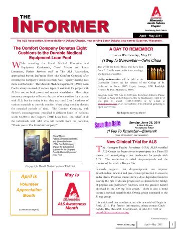 INFORMER - ALS Association - Minnesota Chapter