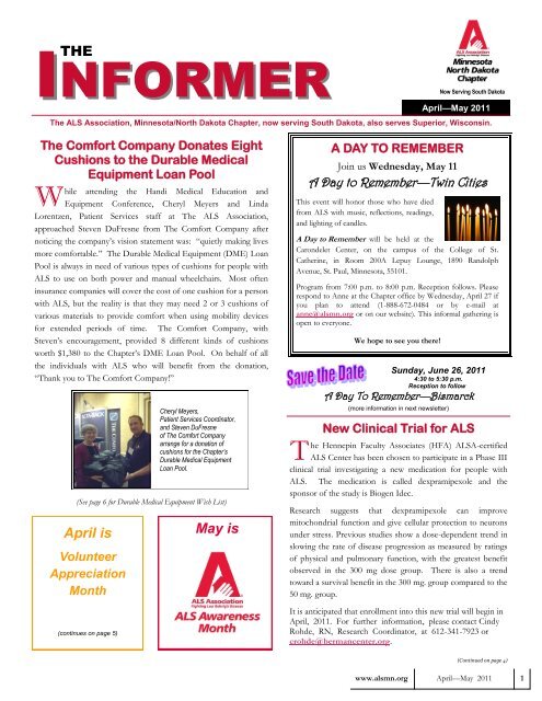 INFORMER - ALS Association - Minnesota Chapter