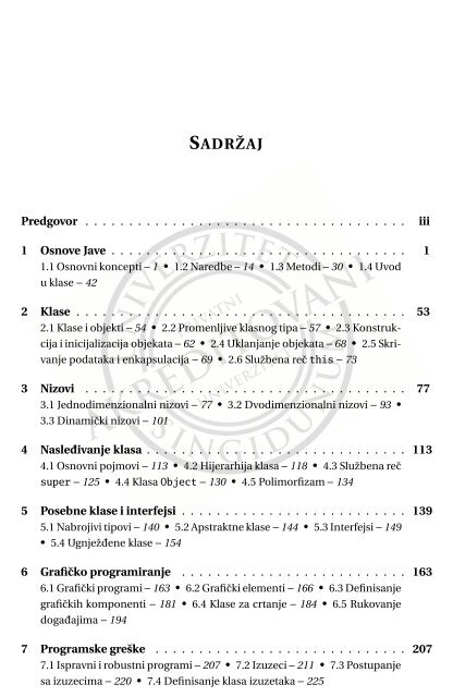 JAVA programiranje.pdf - Seminarski-Diplomski.Rs