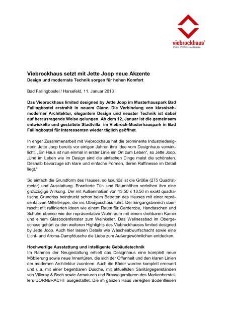 Neue Akzente Mit Jette Joop Gesetzt Viebrockhaus