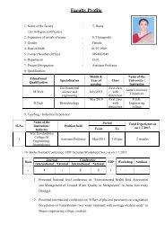 View Profile - SREE SOWDAMBIKA COLLEGE OF ENGINEERING