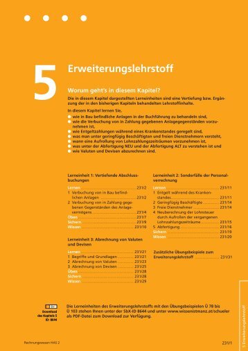 Download: Erweiterungslehrstoff - Wissen ist MANZ