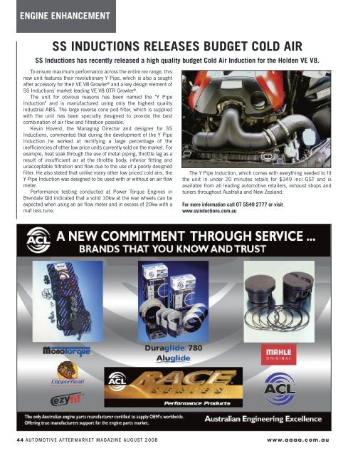 AM MAGAZINE SHELL - Australian Automotive Aftermarket Magazine