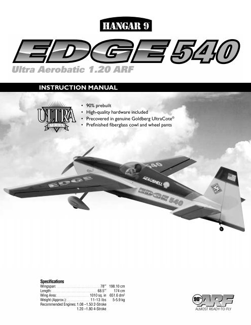 Edge 540 Manual - Hangar 9