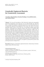 Genetically Engineered Bacteria for Genotoxicity Assessment