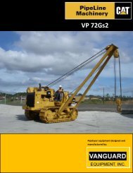 VP 72Gs2 Pipelayer Kit (English) - vanguard equipment