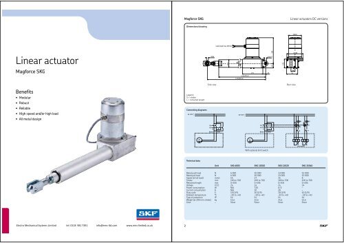 Linear actuator - Electro Mechanical Systems Ltd.
