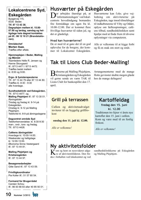 2 Nummer 3/2012 - Beder-Malling IdrÃ¦tsforening