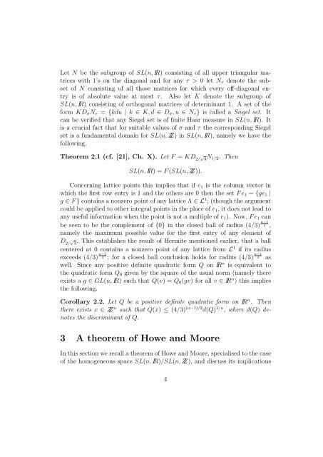 On values of linear and quadratic forms at integral points