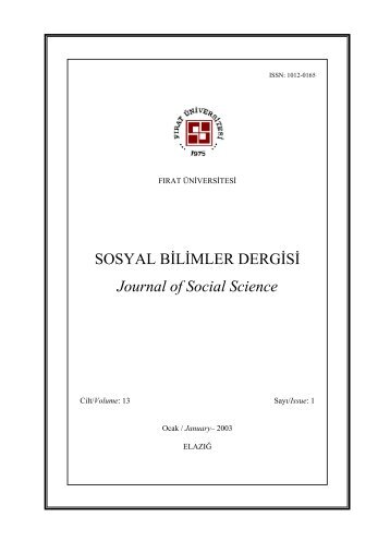 sayÄ±:1 - Portal - FÄ±rat Ãniversitesi