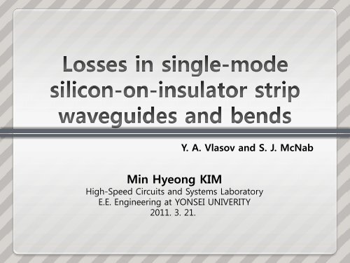 Losses in single-mode silicon-on-insulator strip waveguides and ...