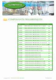 COMPOSANTS FRIGORIFIQUES - techniparts