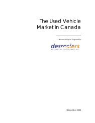 Used Vehicle Market - Automotive Industries Association of Canada