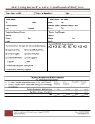 Adult Nursing Services Prior Authorization Request (ANSPAR) Form