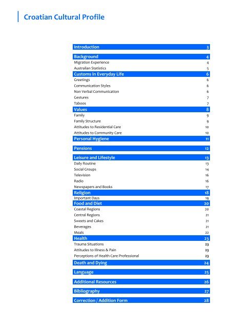 Croatian Cultural Profile - Diversicare